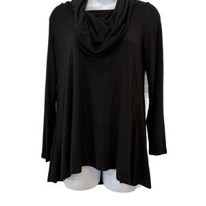 Black Cowl Neck Top for Women by Intro. Newest tag, size PS.